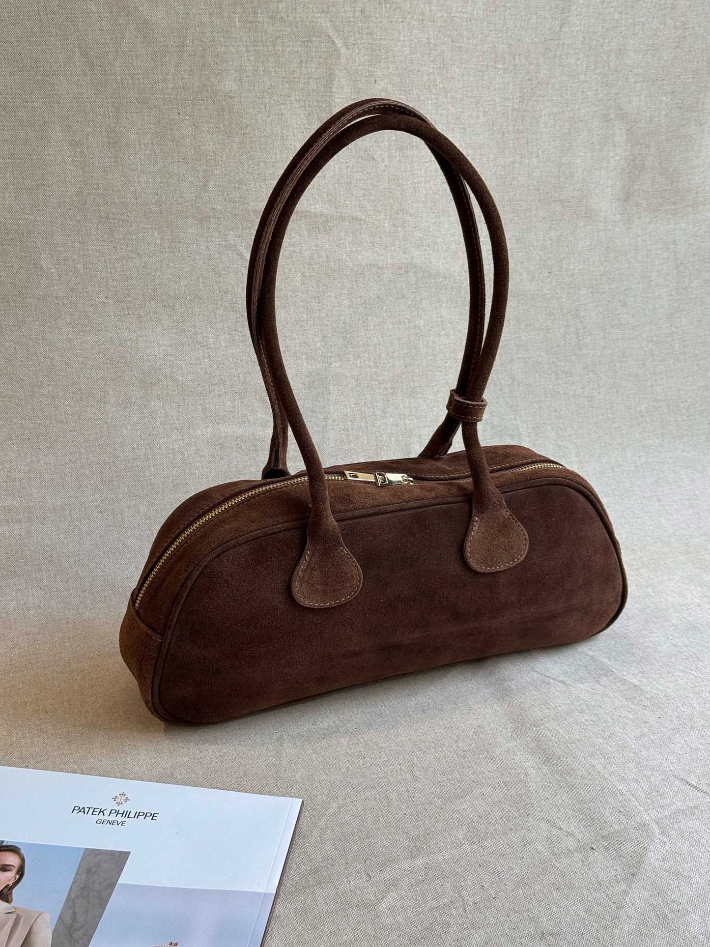 Borsa Baguette in Scamosciato KLARA