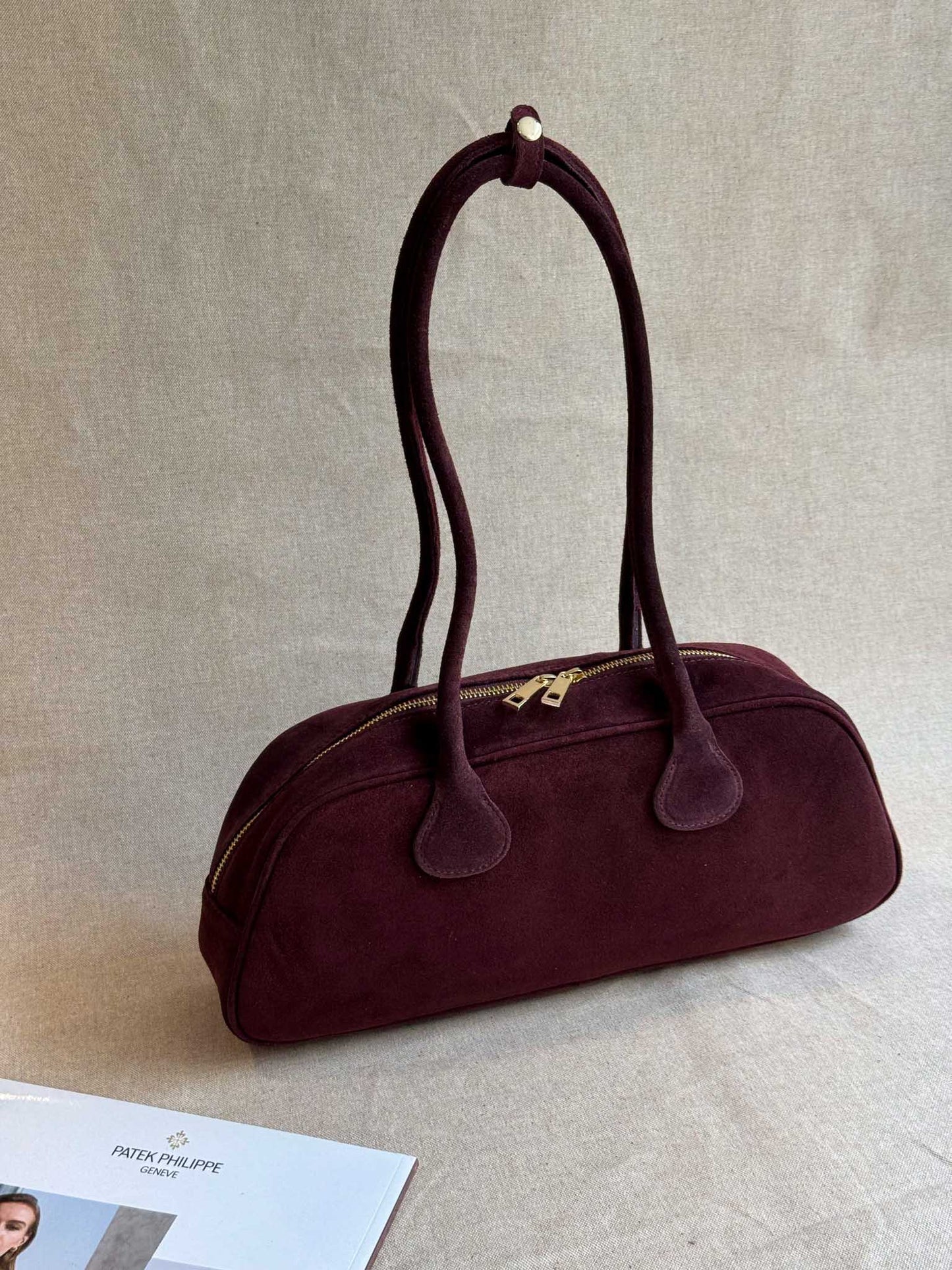 Borsa Baguette in Scamosciato KLARA