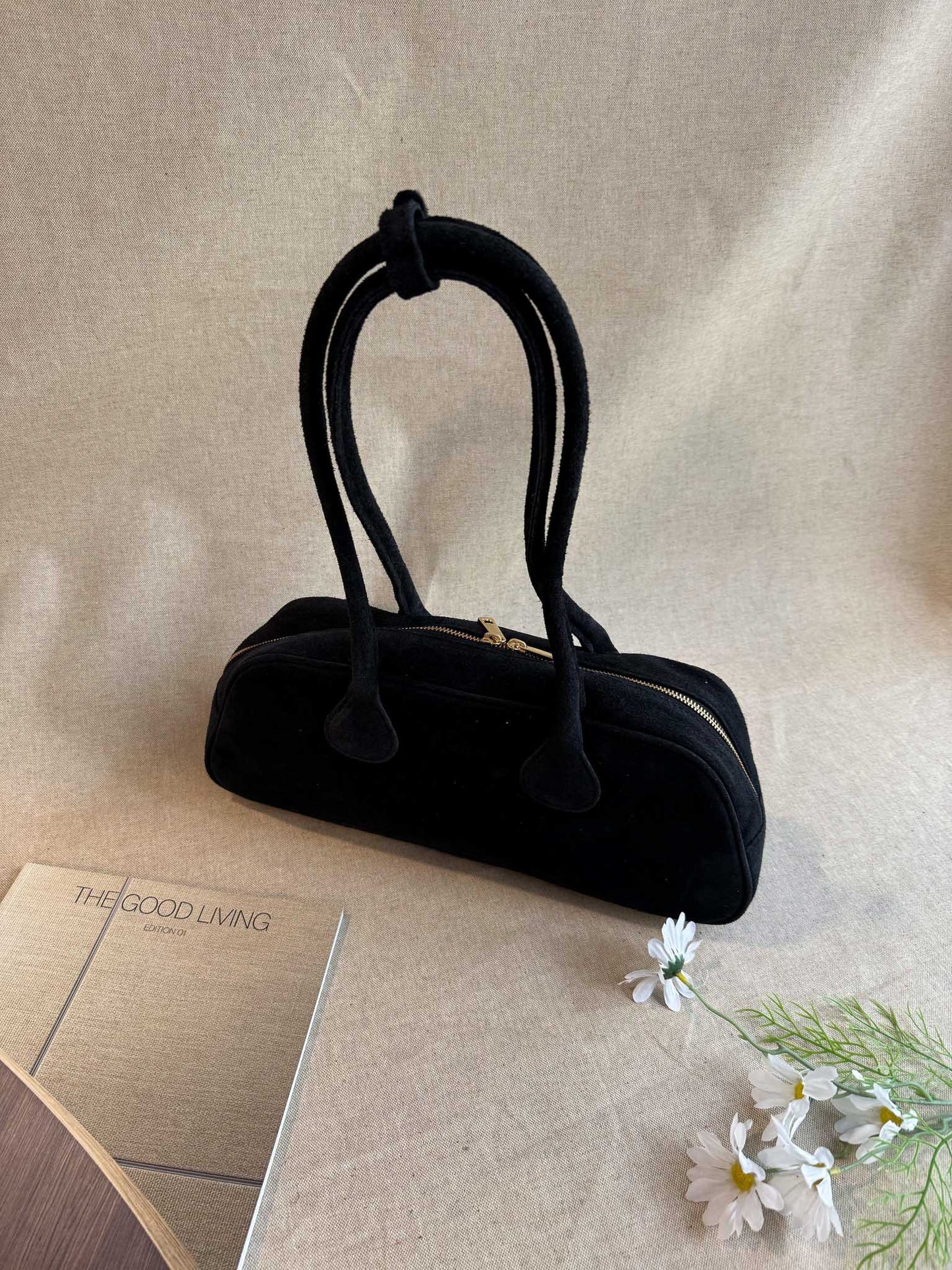 Borsa Baguette in Scamosciato KLARA