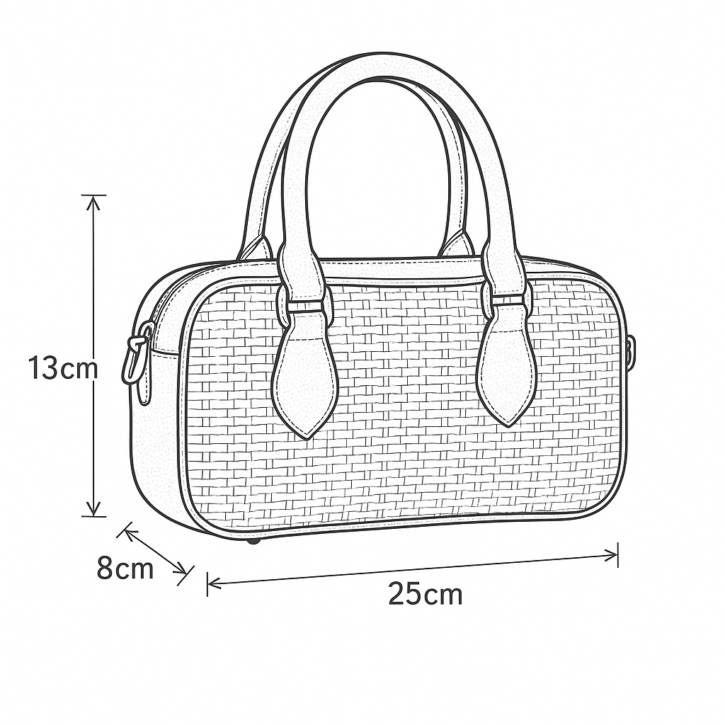 Borsa a Mano in Rafia EMILIA